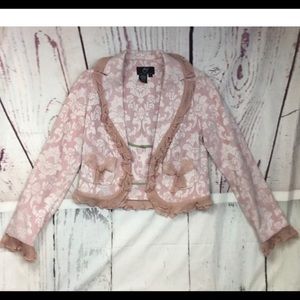 True Meaning Women's Blazer Jacket  Size 4 Floral